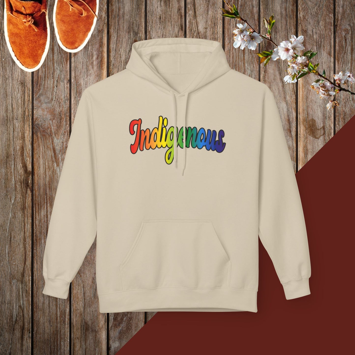 Colorful Indigenous Unisex Midweight Softstyle Fleece Hoodie