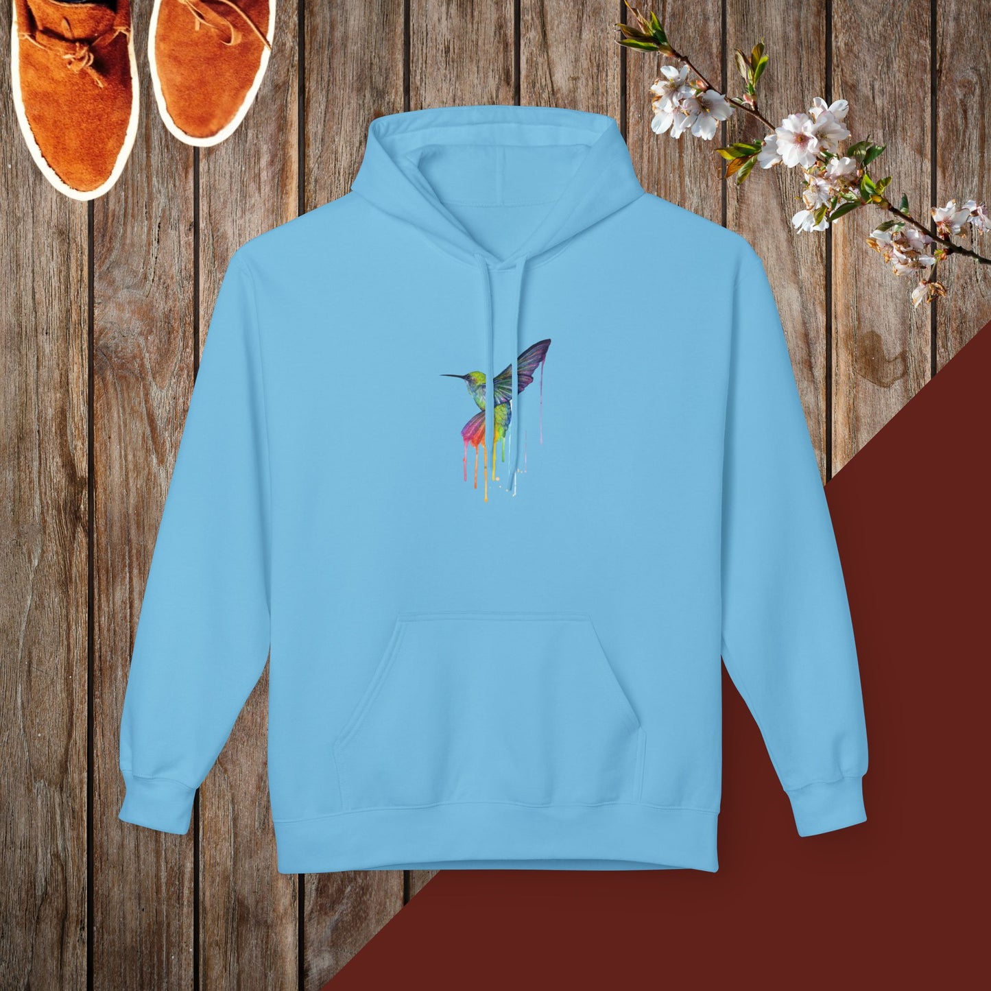 Dripping Hummingbird Unisex Midweight Softstyle Fleece Hoodie