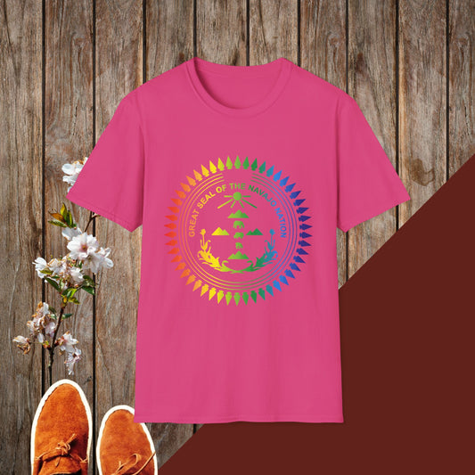 Colorful Navajo Nation Seal Unisex Softstyle T-Shirt