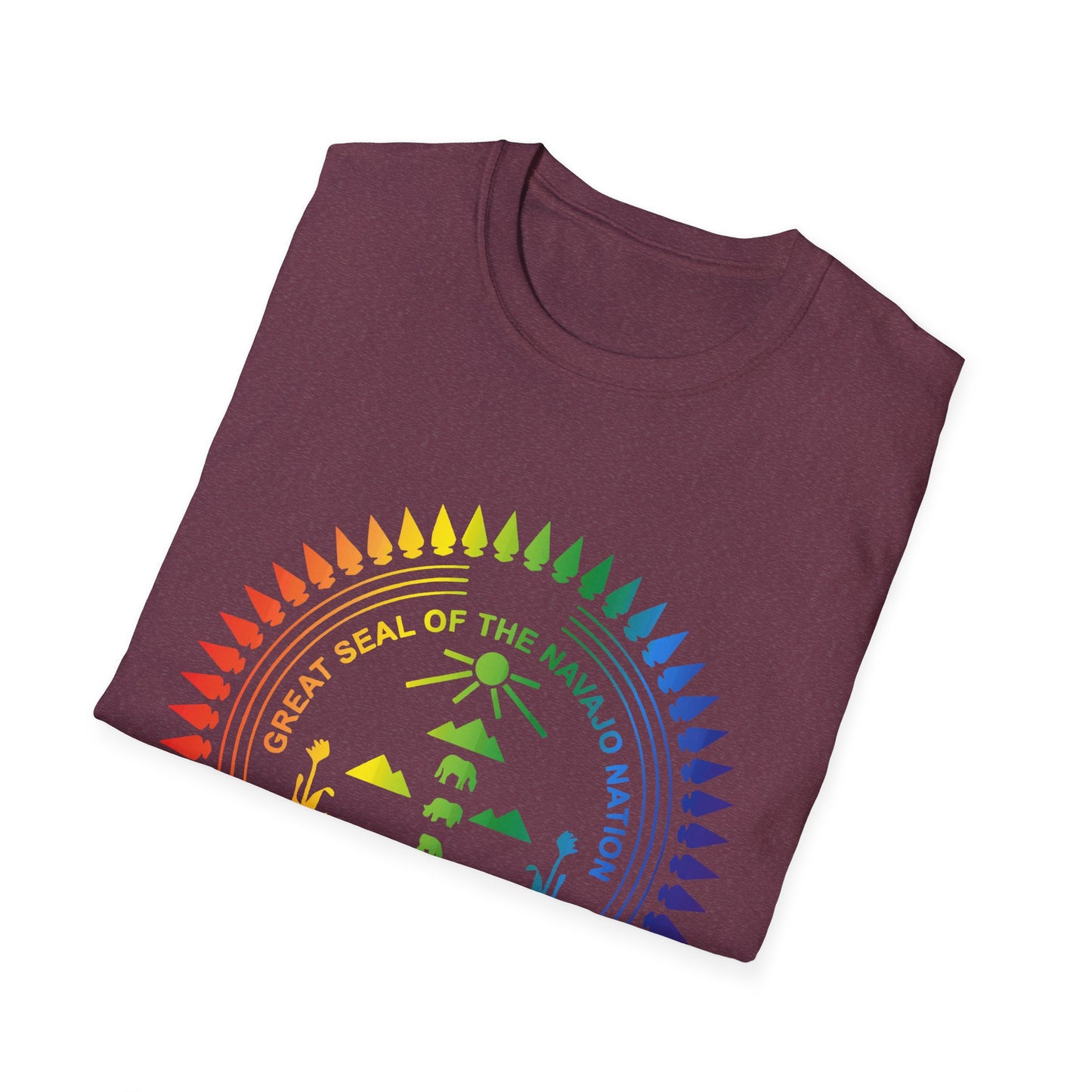 Colorful Navajo Nation Seal Unisex Softstyle T-Shirt