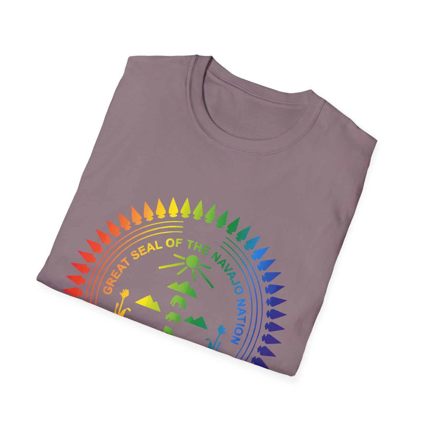 Colorful Navajo Nation Seal Unisex Softstyle T-Shirt