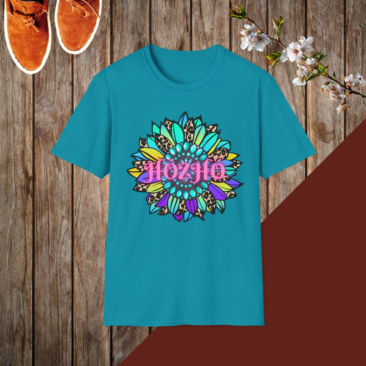 Hózhó Flower and Turquoise Unisex Softstyle T-Shirt