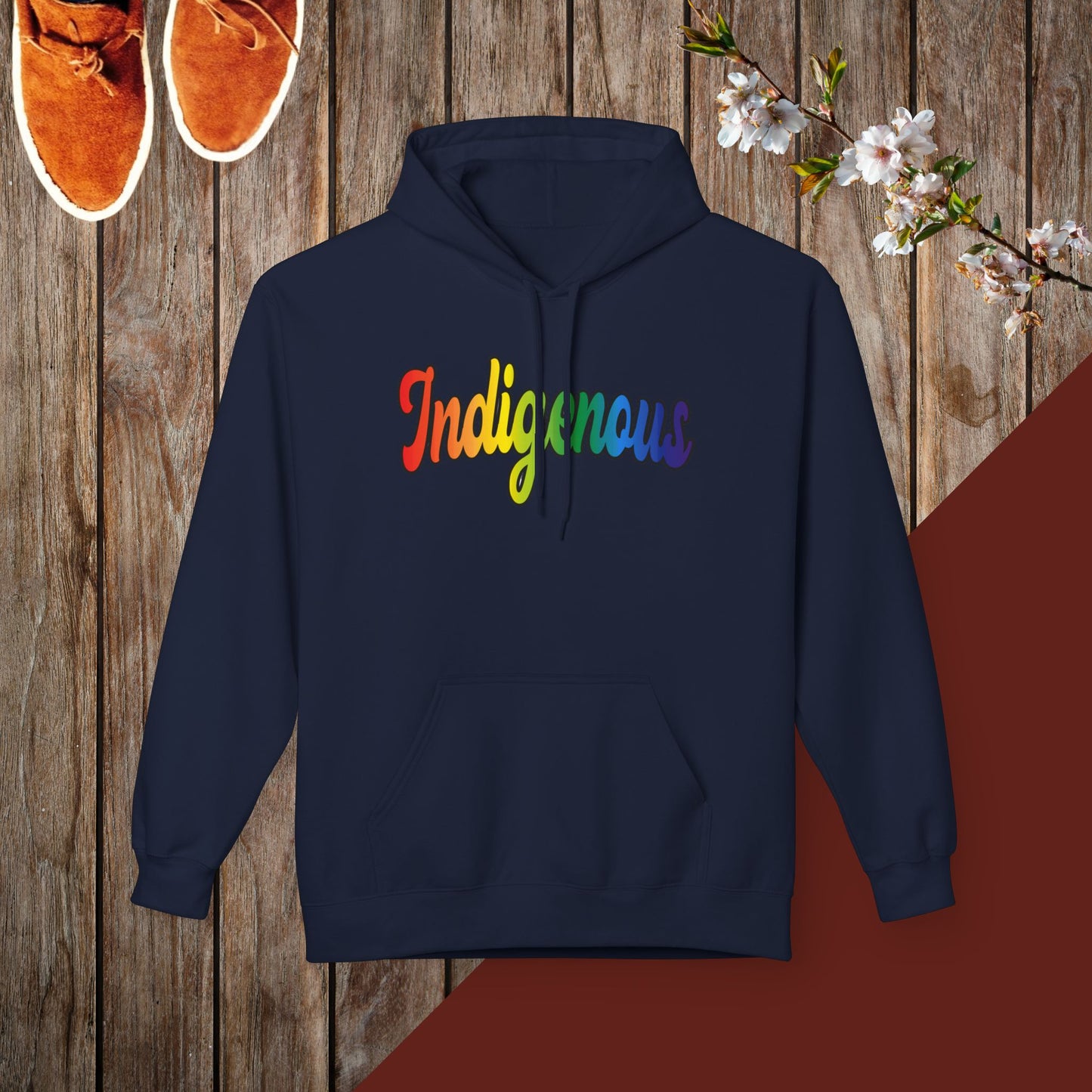 Colorful Indigenous Unisex Midweight Softstyle Fleece Hoodie