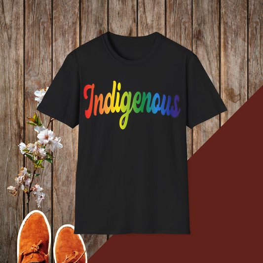 Colorful Indigenous Unisex Softstyle T-Shirt