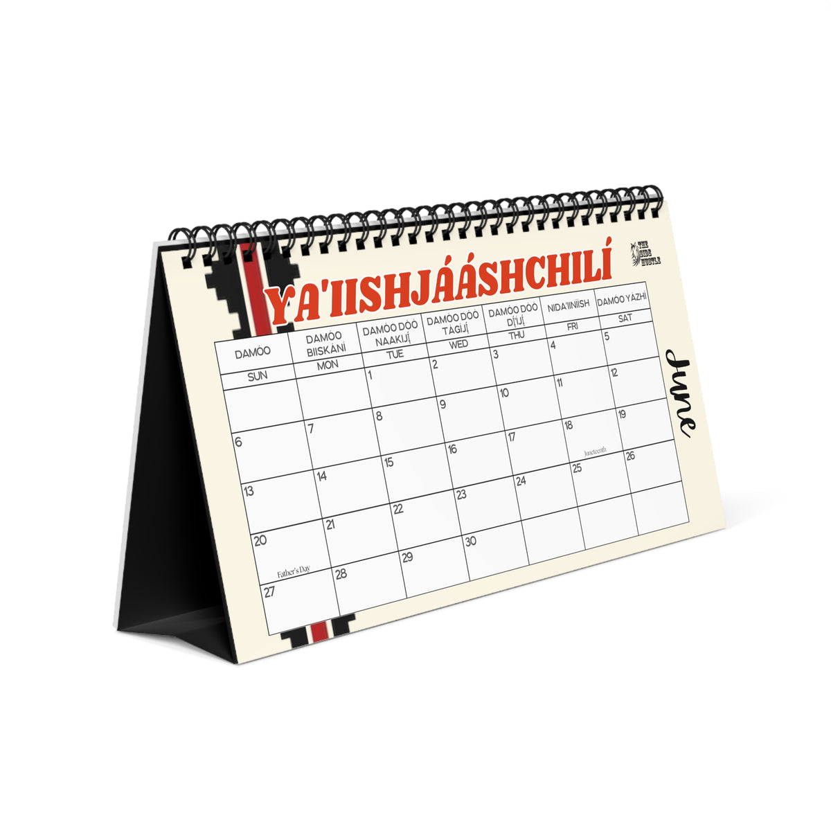 Diné (Navajo) Inspired Desktop Calendar 2026/2027 - Unique Desk Décor, Yearly Planner, Gift for New Year, Office Organization, Navajo New Year