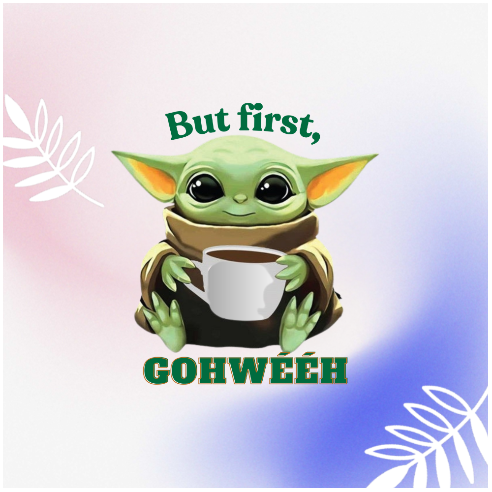 But First Gohwééh Baby Yoda Kiss-Cut Vinyl Decals for Home Decor