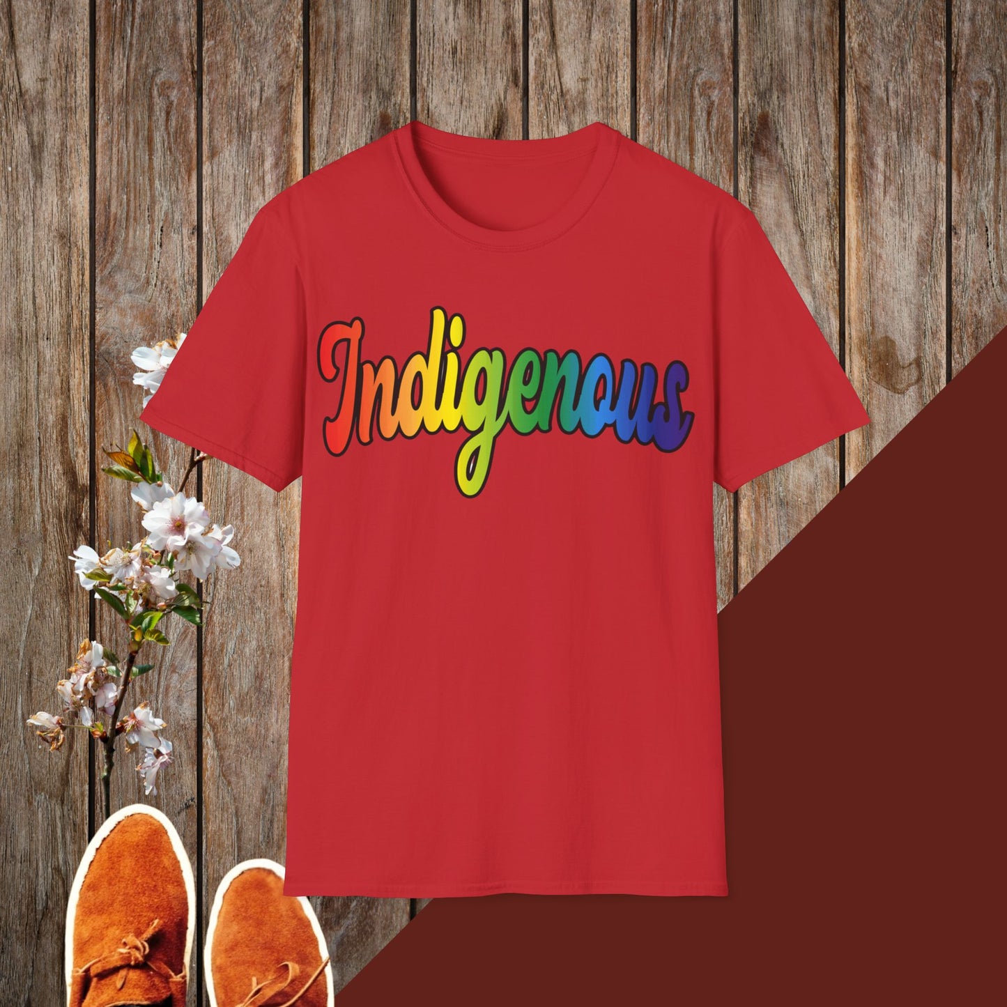 Colorful Indigenous Unisex Softstyle T-Shirt