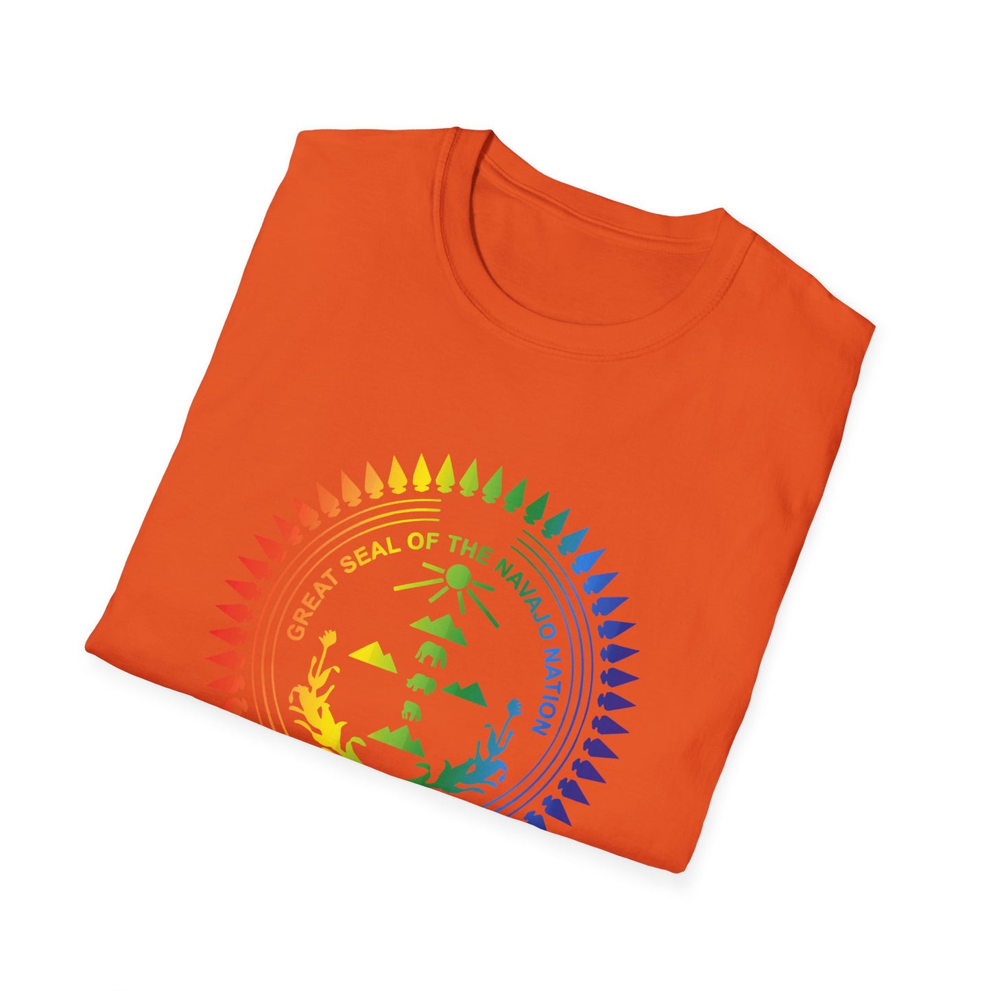 Colorful Navajo Nation Seal Unisex Softstyle T-Shirt