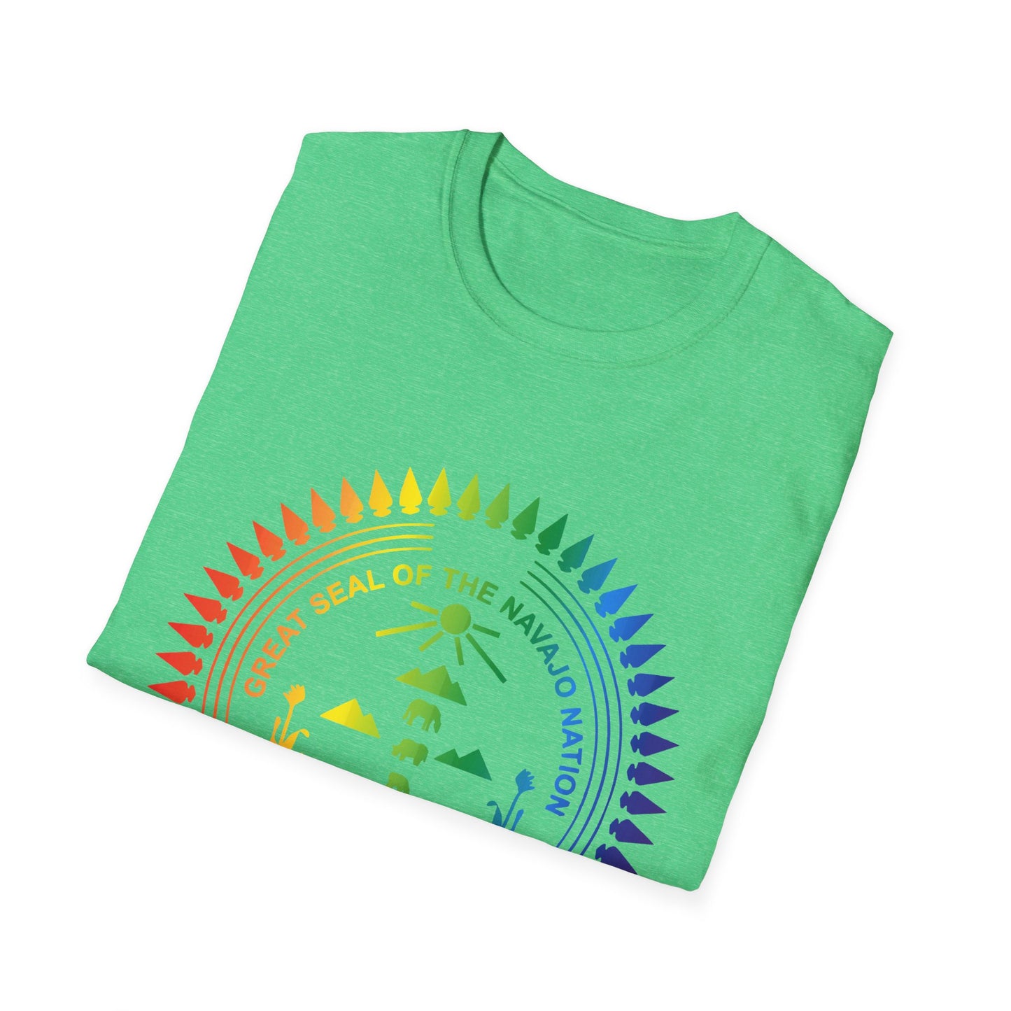 Colorful Navajo Nation Seal Unisex Softstyle T-Shirt