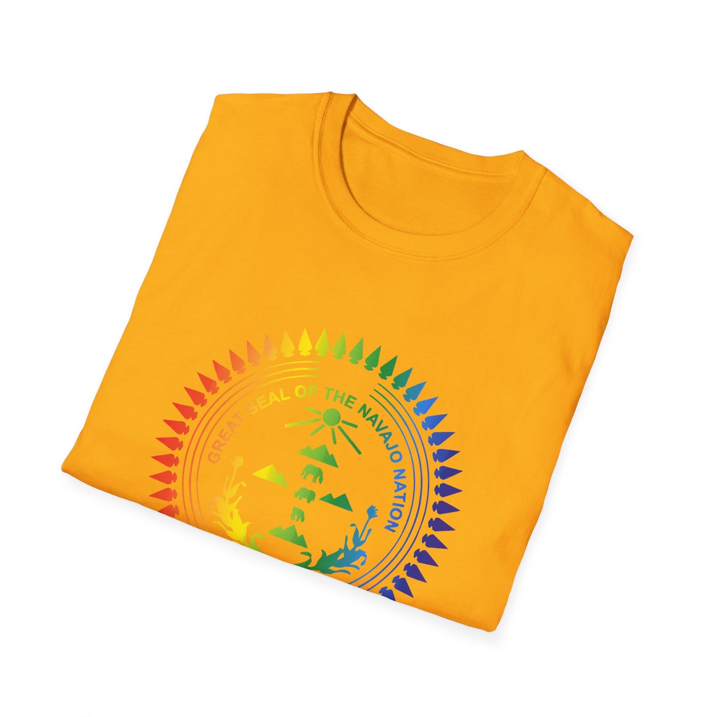 Colorful Navajo Nation Seal Unisex Softstyle T-Shirt