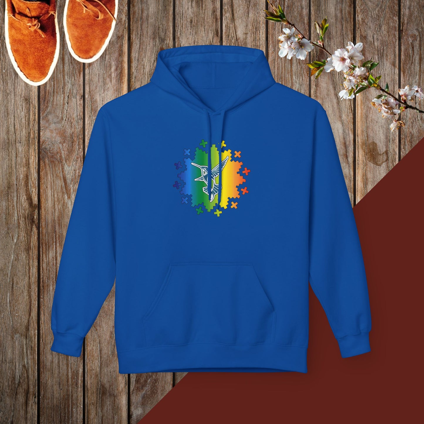 Colorful Hummingbird Unisex Midweight Softstyle Fleece Hoodie