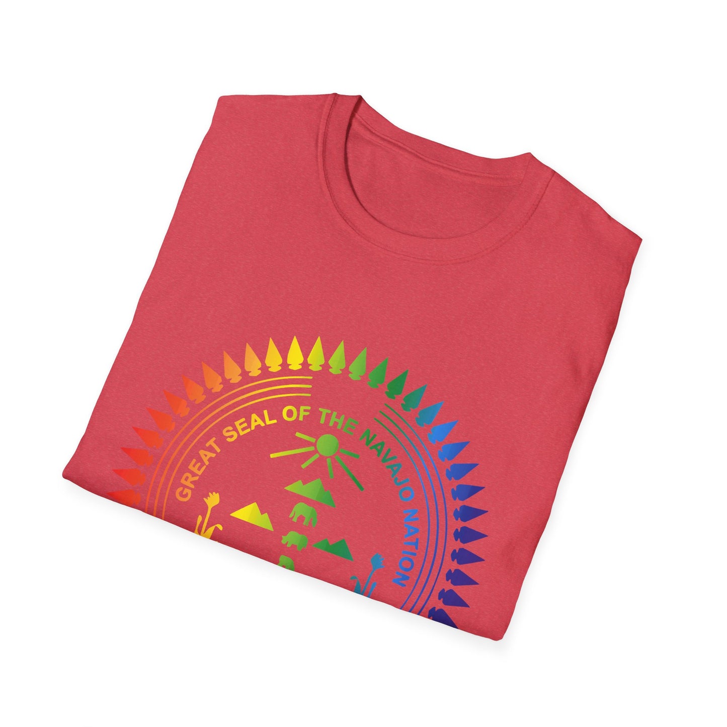 Colorful Navajo Nation Seal Unisex Softstyle T-Shirt