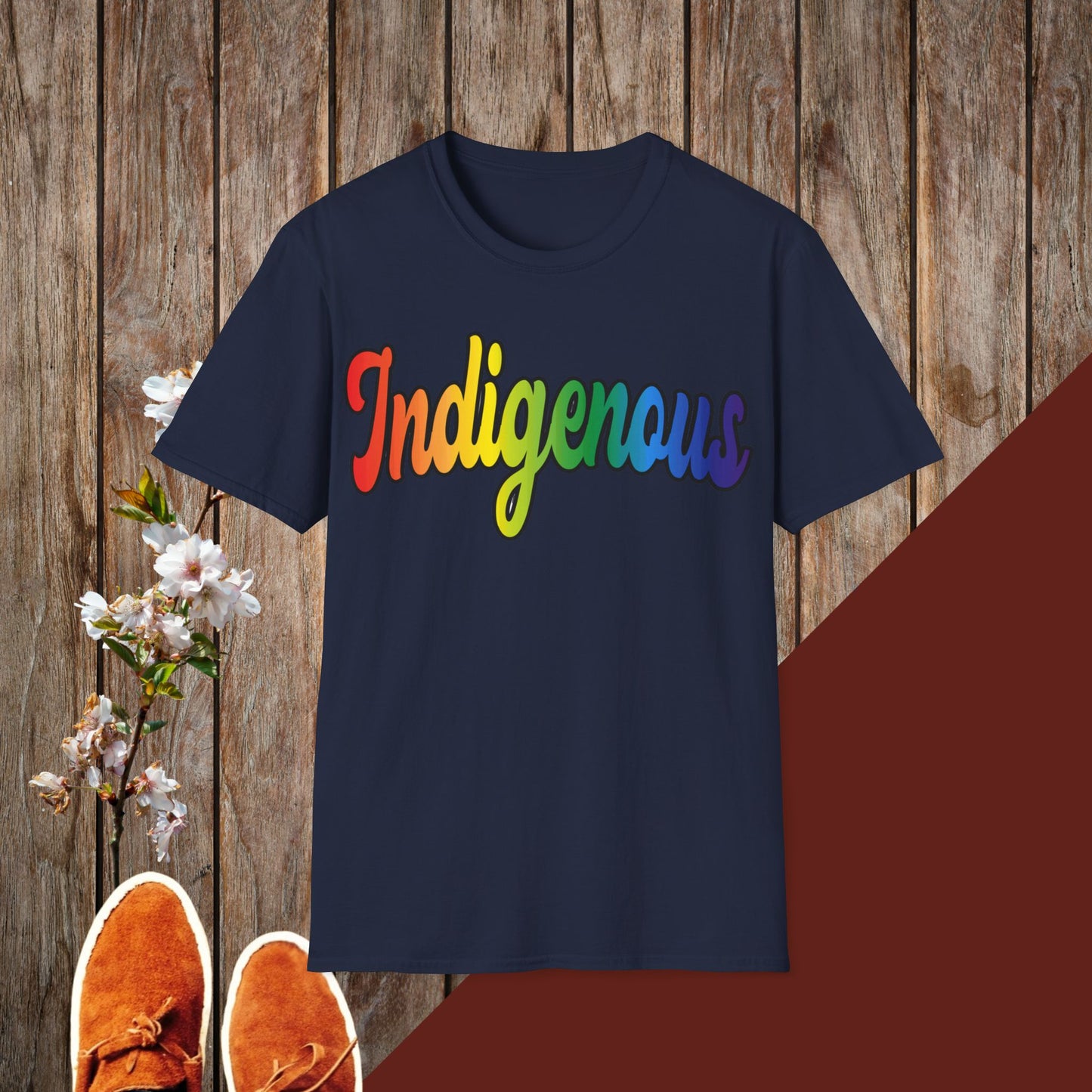 Colorful Indigenous Unisex Softstyle T-Shirt