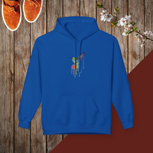 Dripping Hummingbird Unisex Midweight Softstyle Fleece Hoodie