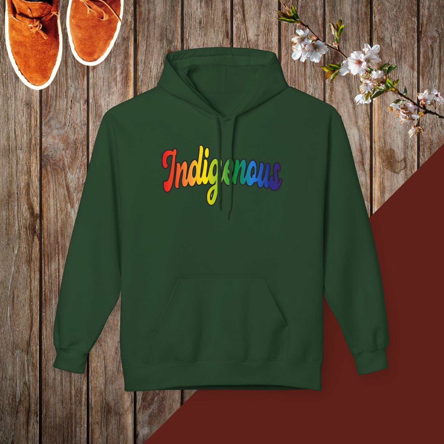 Colorful Indigenous Unisex Midweight Softstyle Fleece Hoodie