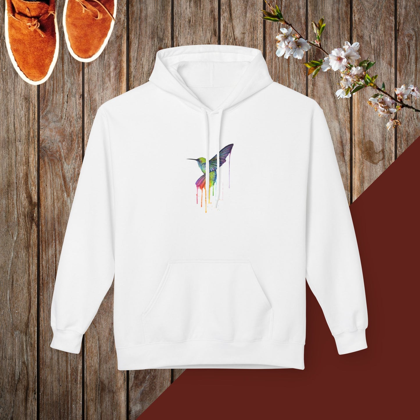 Dripping Hummingbird Unisex Midweight Softstyle Fleece Hoodie