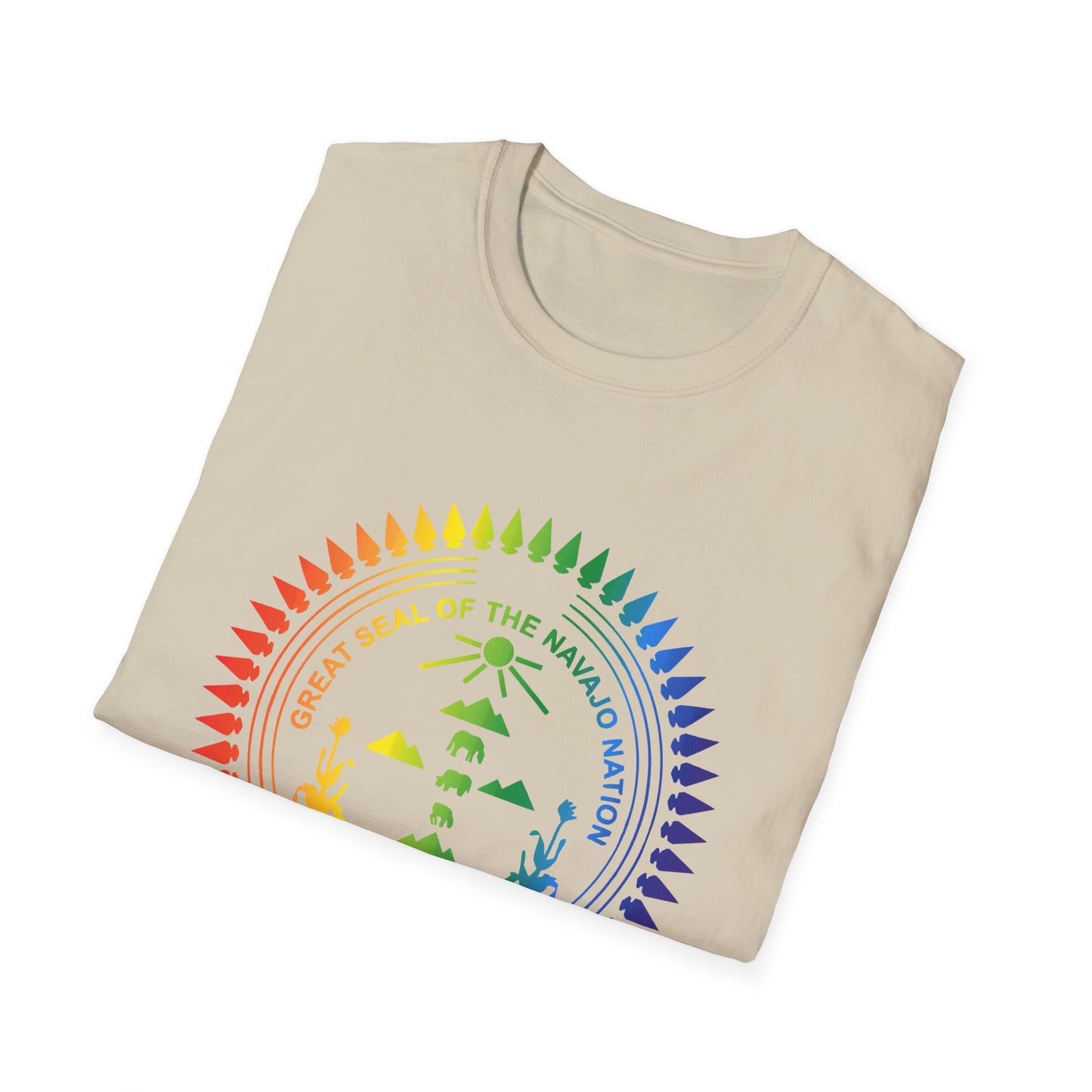 Colorful Navajo Nation Seal Unisex Softstyle T-Shirt