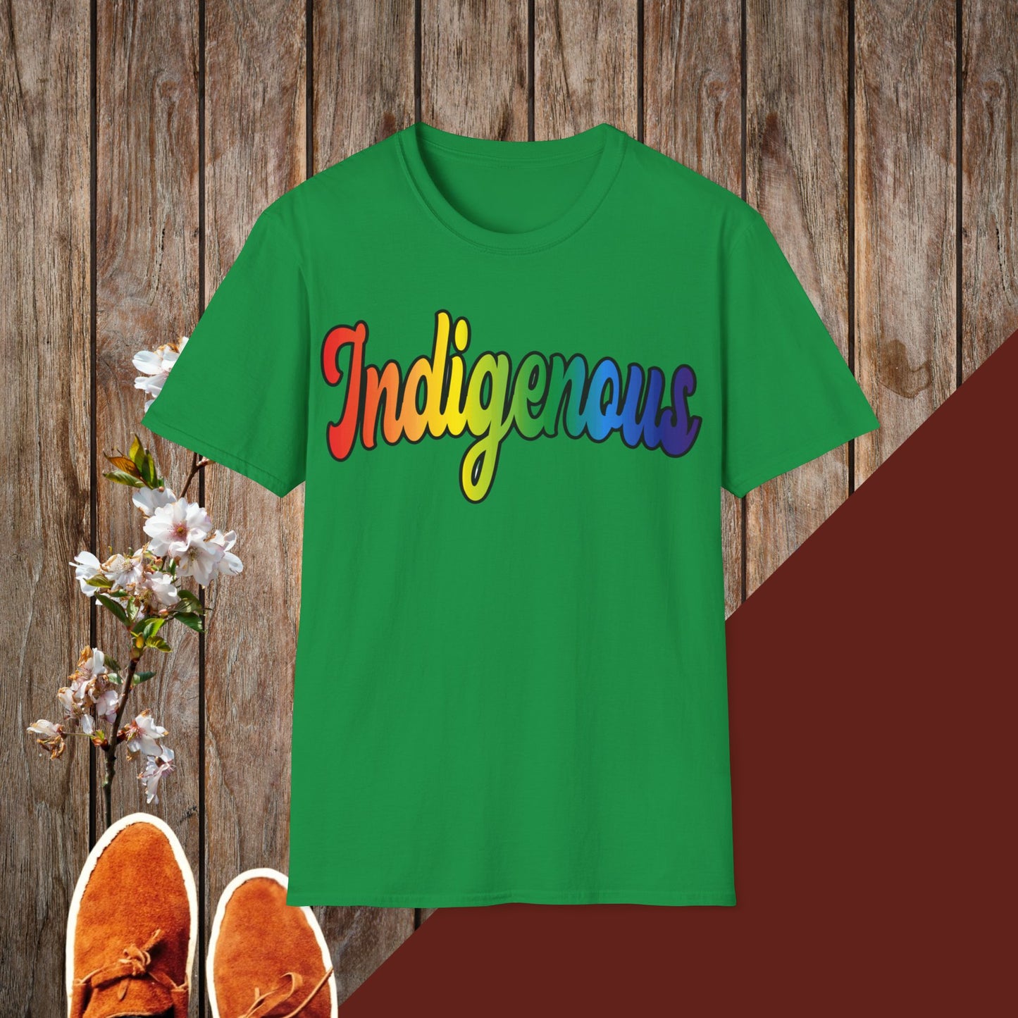 Colorful Indigenous Unisex Softstyle T-Shirt