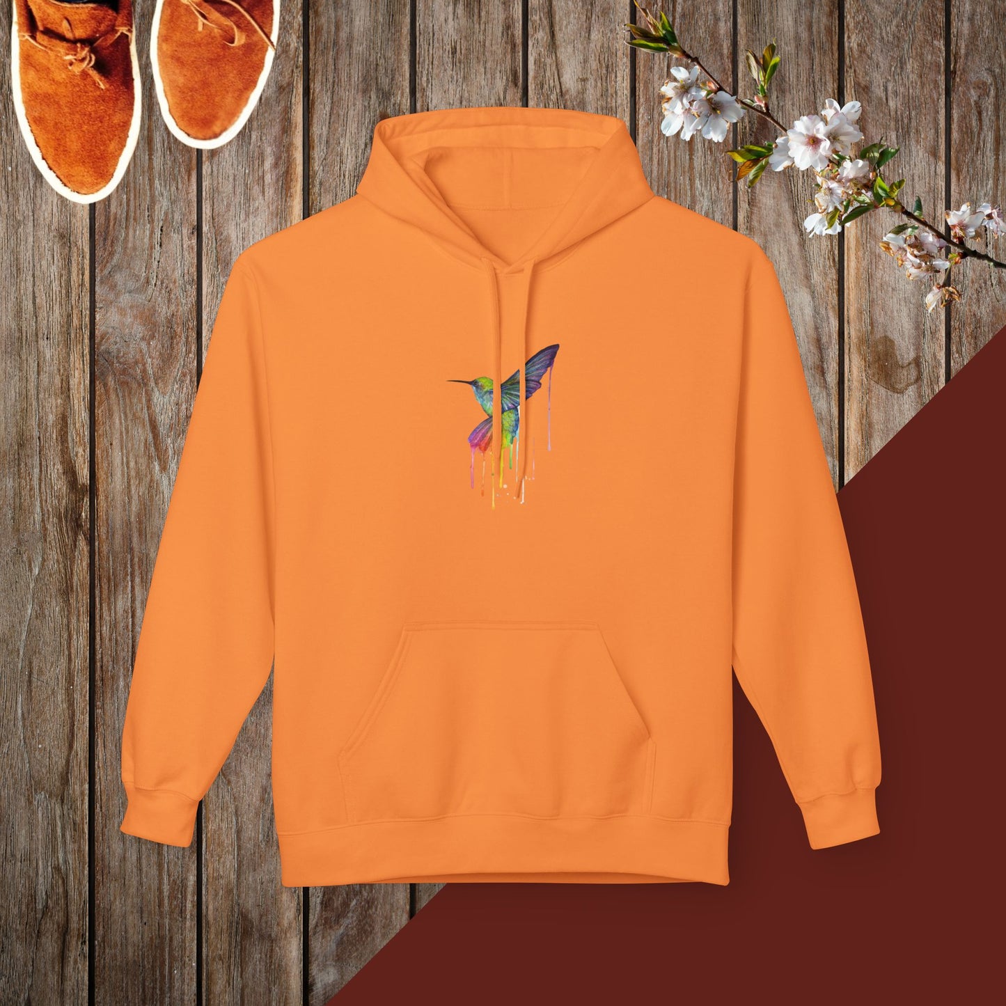 Dripping Hummingbird Unisex Midweight Softstyle Fleece Hoodie