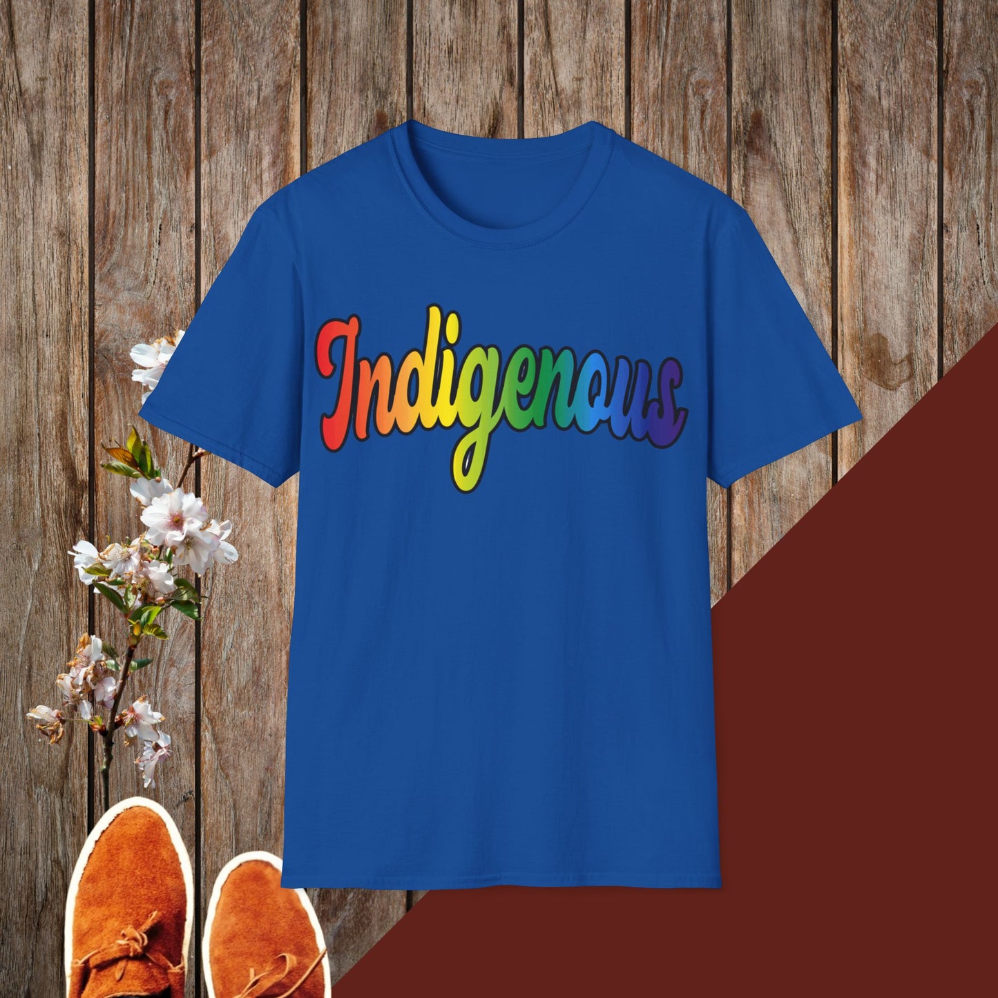 Colorful Indigenous Unisex Softstyle T-Shirt