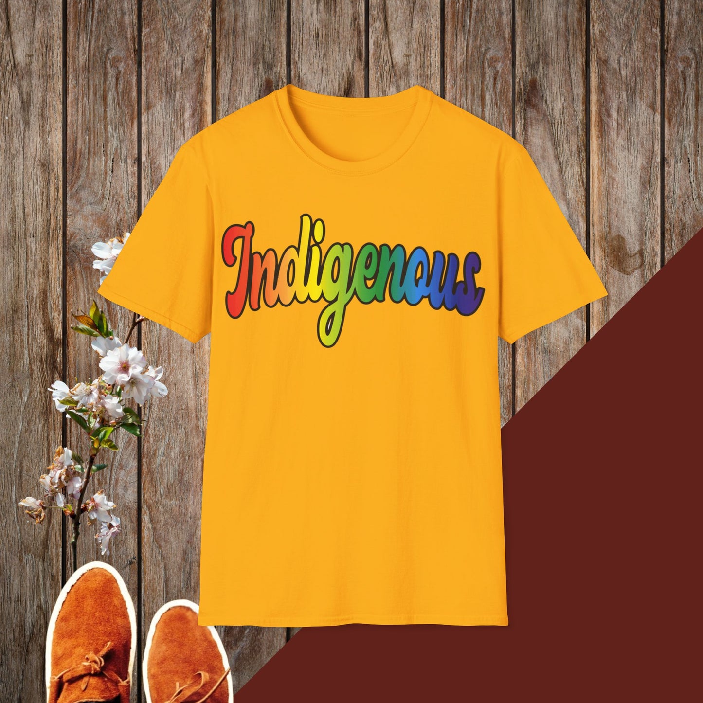 Colorful Indigenous Unisex Softstyle T-Shirt